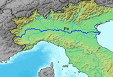 De Povlakte rondom de Italiaanse rivier de Po