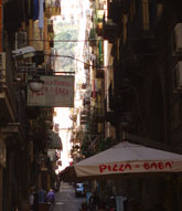 Smalle straat Napoli