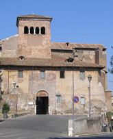 De kerk van SS Quattro Coronati